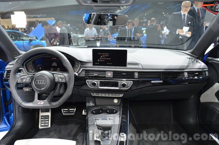 2016 Audi S4 dashboard at the IAA 2015
