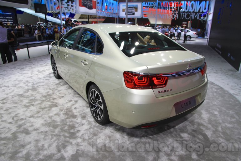 Citroen C4 Sedan rear quarters at the 2015 Chengdu Motor Show