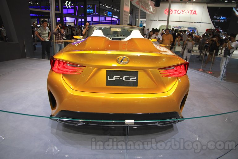 Lexus LF-C2 rear at the 2015 Chengdu Motor Show