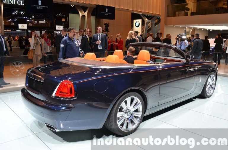 Rolls Royce Dawn rear three quarter at the 2015 IAA