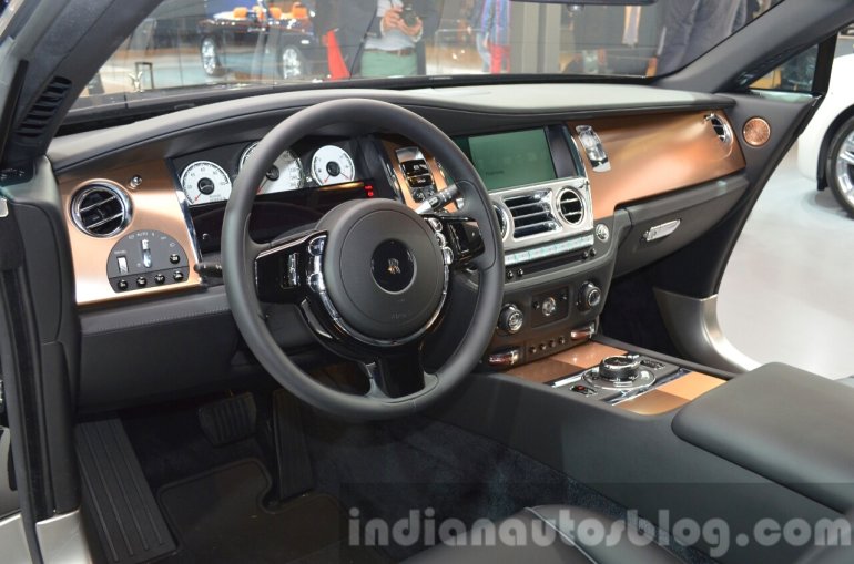 Rolls Royce Wraith Inspired By Music dashboard steering wheel at IAA 2015