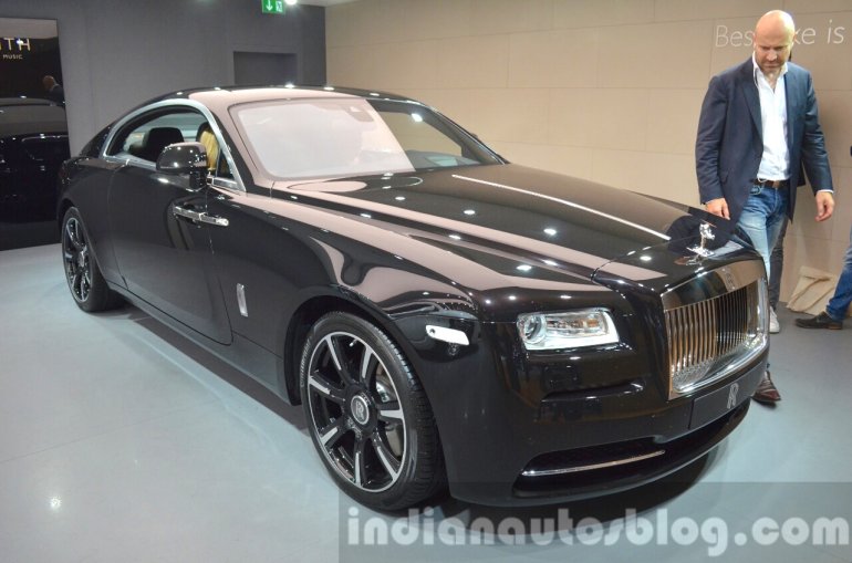 Rolls Royce Wraith Inspired By Music front three quarter right at IAA 2015