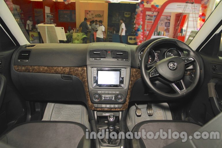 Skoda Yeti dashboard at Nepal Auto Show 2015