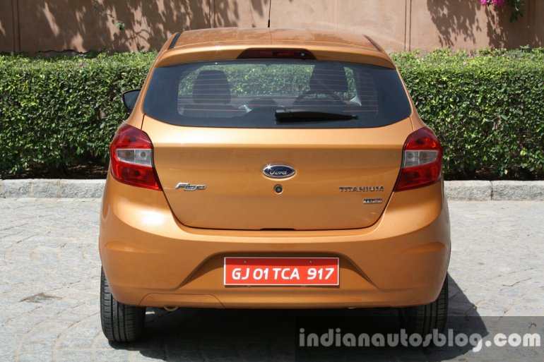 2015 Ford Figo rear close first drive review