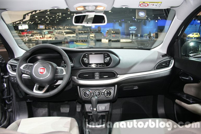Fiat Tipo dashboard at the 2015 Dubai Motor Show
