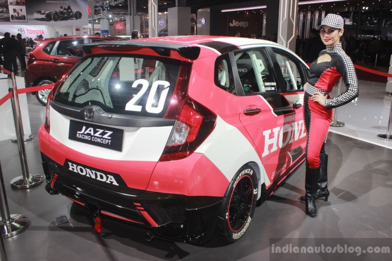 Honda Jazz Racing Concept rear quarter at the Auto Expo 2016