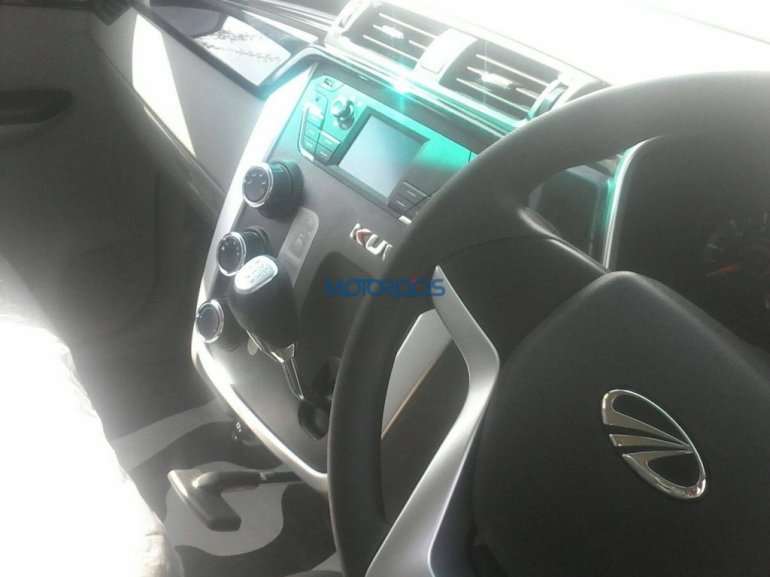 Mahindra KUV100's interior seen in new spyshots [5 Pics]