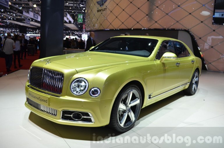 2016 Bentley Mulsanne Speed (facelift) front quarter at the 2016 Geneva Motor Show Live