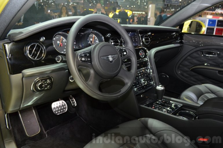 2016 Bentley Mulsanne Speed (facelift) interior at the 2016 Geneva Motor Show Live