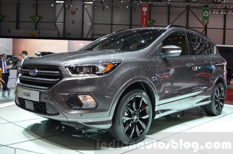 2016 Ford Kuga (facelift) front cabin at the 2016 Geneva Motor Show Live