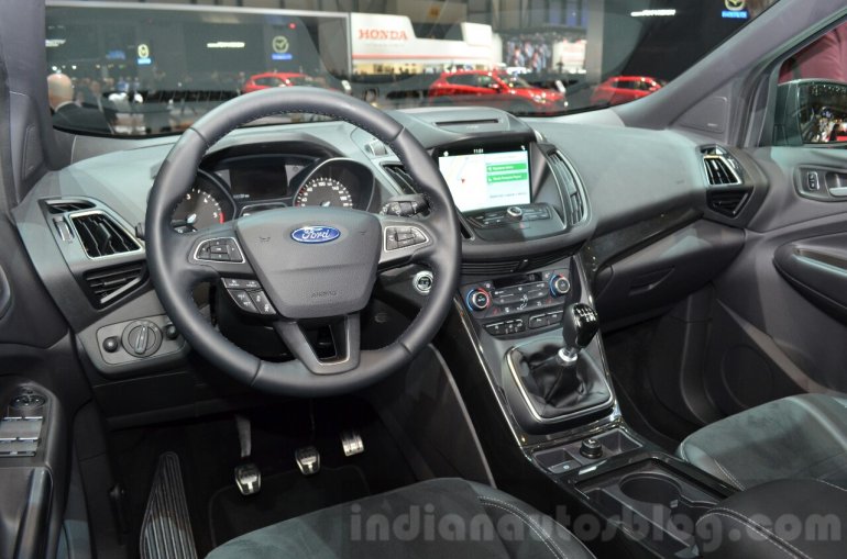 2016 Ford Kuga (facelift) interior at the 2016 Geneva Motor Show Live