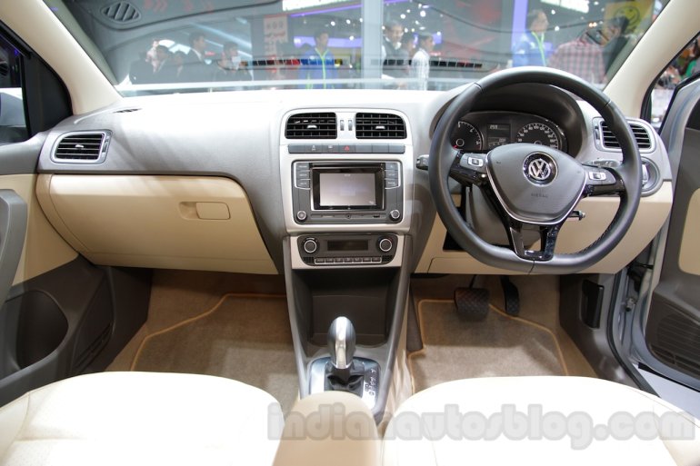 2016 VW Vento dashboard at the Auto Expo 2016