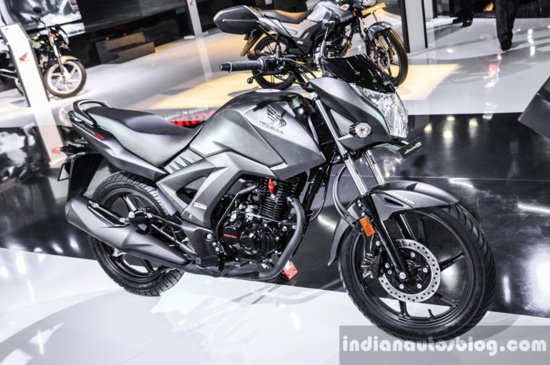 Honda CB Unicorn 160 in Matte Grey - Auto Expo 2016 Live