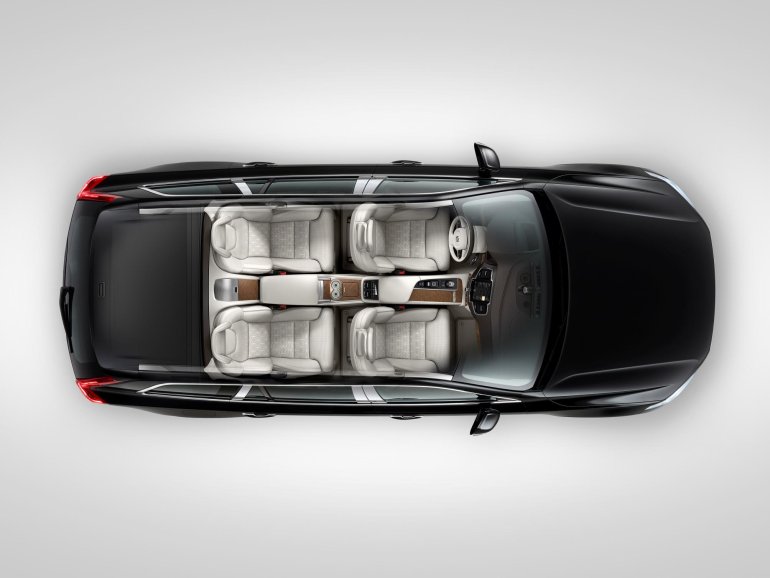 Volvo XC90 Excellence press image top view