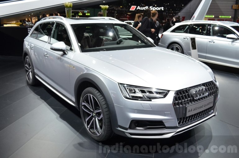 2016 Audi A4 allroad quattro front three quarter at the Geneva Motor Show Live