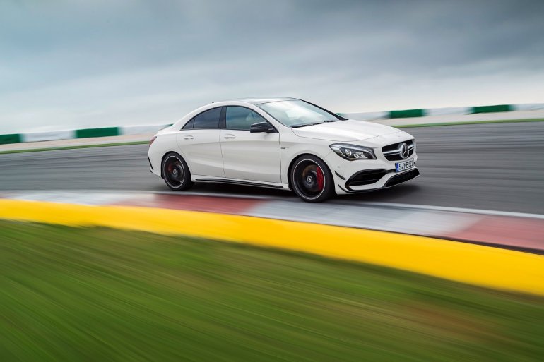 2017 Mercedes CLA front three quarters