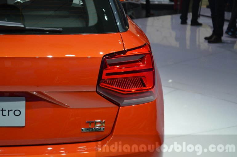 Audi Q2 taillamp at the 2016 Geneva Motor Show Live