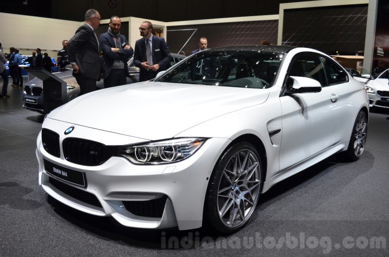 BMW M4 with Competition Package front three quarters
