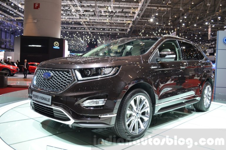 Ford Edge Vignale front quarter at 2016 Geneva Motor Show
