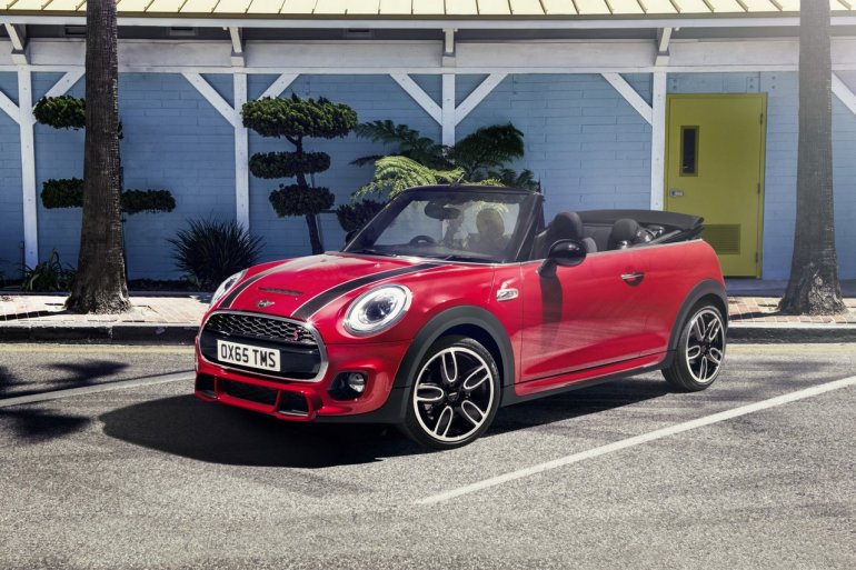 MINI John Cooper Works Convertible front three quarters