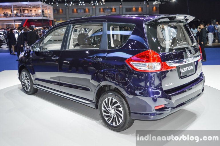 Suzuki Ertiga Dreza rear quarter at 2016 BIMS