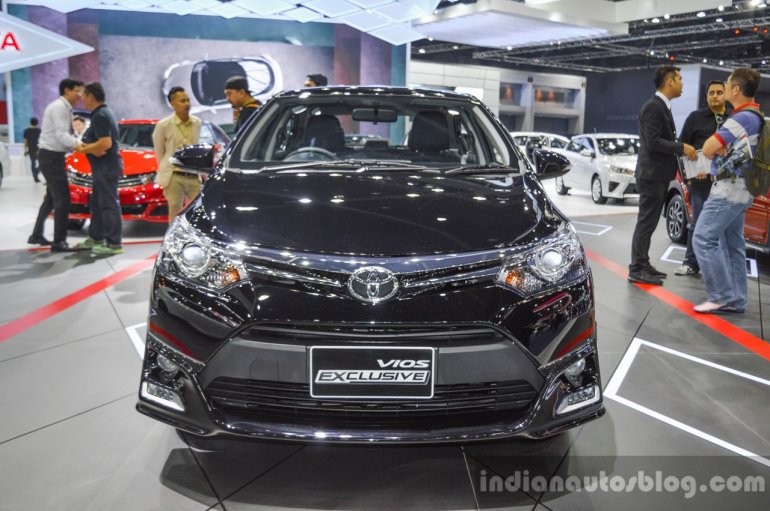 Toyota Vios Exclusive Edition front at 2016 BIMS