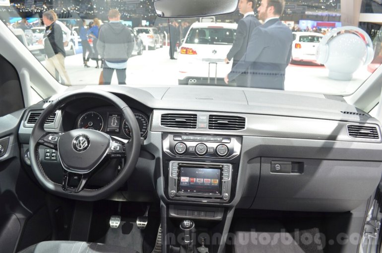 VW Caddy Alltrack dashboard at the 2016 Geneva Motor Show