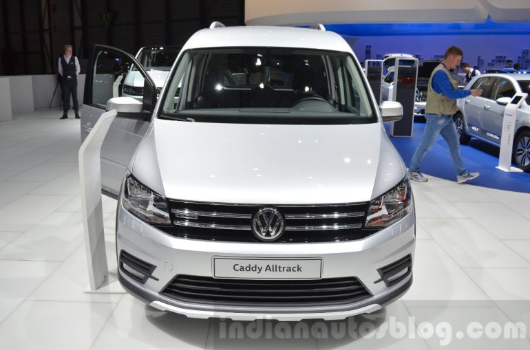 VW Caddy Alltrack front at the 2016 Geneva Motor Show