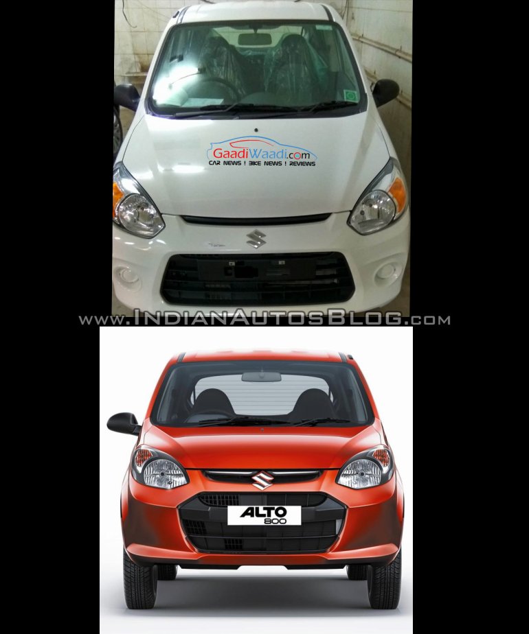 Maruti Alto 800 facelift vs Older model - Old vs New