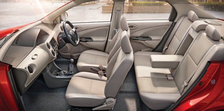 Toyota Platinum Etios interior press image