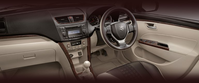 Limited Edition Maruti Swift Dzire Allure interior press image