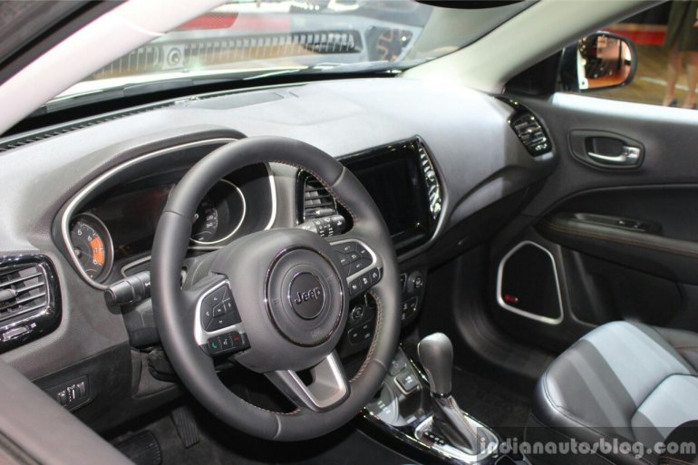 India-bound Jeep Compass interior at the Geneva Motor Show Live