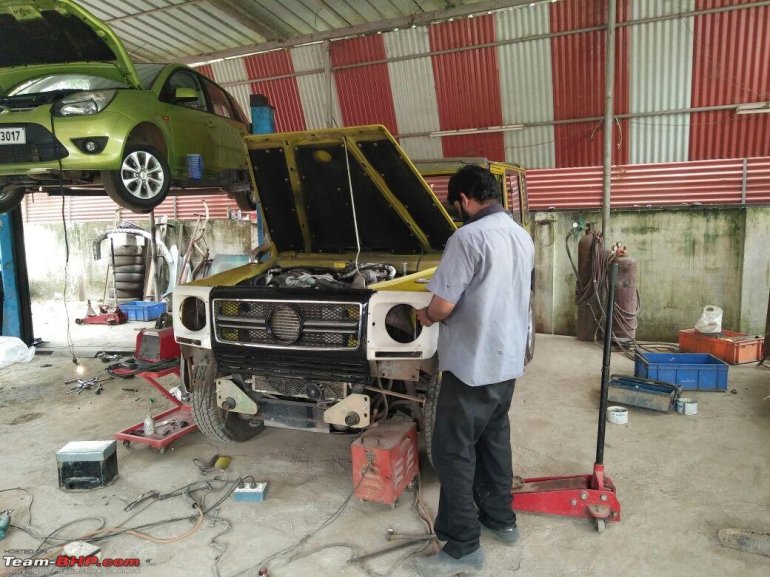 India's first Force Gurkha to Mercedes G Wagen conversion front fascia