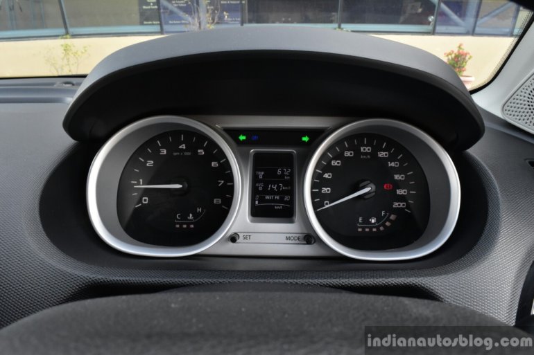 Tata Tigor instrument cluster First Drive Review