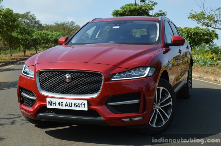 Jaguar F-Pace R-Sport SUV front quarter left Review