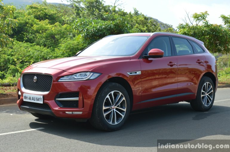 Jaguar F-Pace R-Sport SUV front three quarter Review