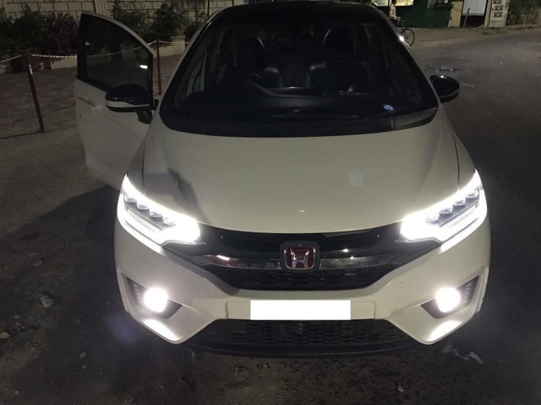 Honda Jazz customized with full LED headlamps - In Images