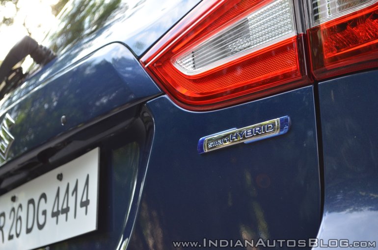 2017 Maruti S-Cross facelift SMart Hybrid badge