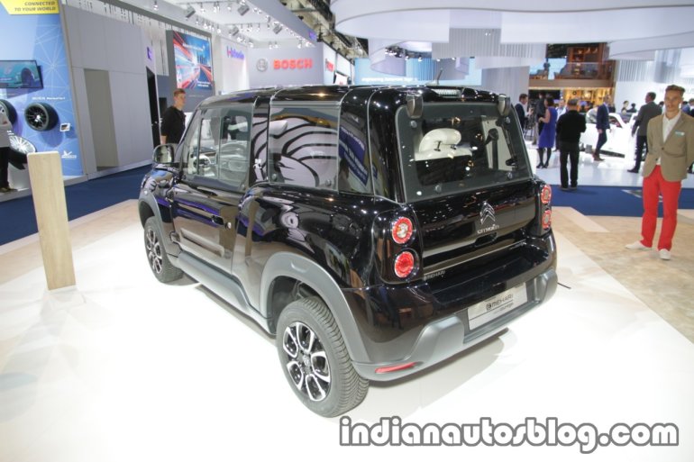 Citroen E-Mehari Styled by Courreges rear three quarters at IAA 2017