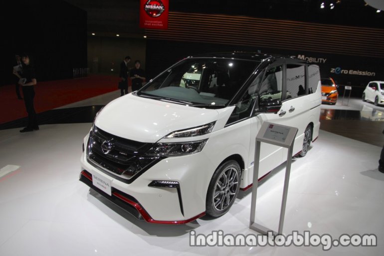 Nissan Serena Nismo alloy wheel skirts, roof at the Tokyo Motor Show