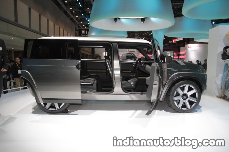 Toyota Tj Cruiser concept at the 2017 Tokyo Motor Show side view with open doors