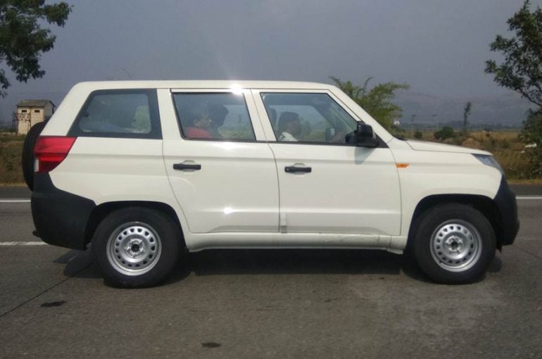 Mahindra TUV300 Plus profile spy shot