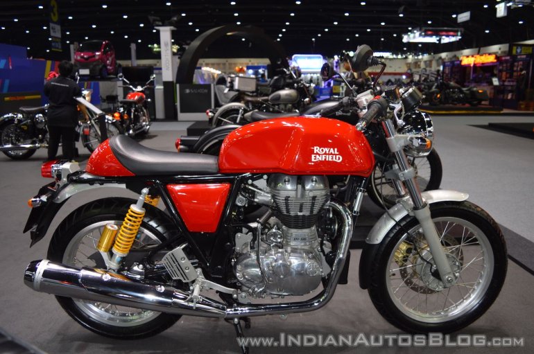 Royal Enfield Continental GT right side at 2017 Thai Motor Expo