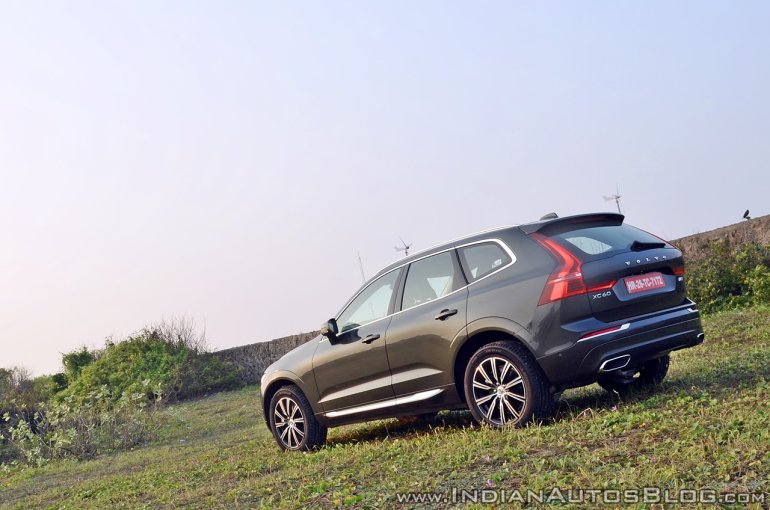 Volvo XC60 test drive review rear angle