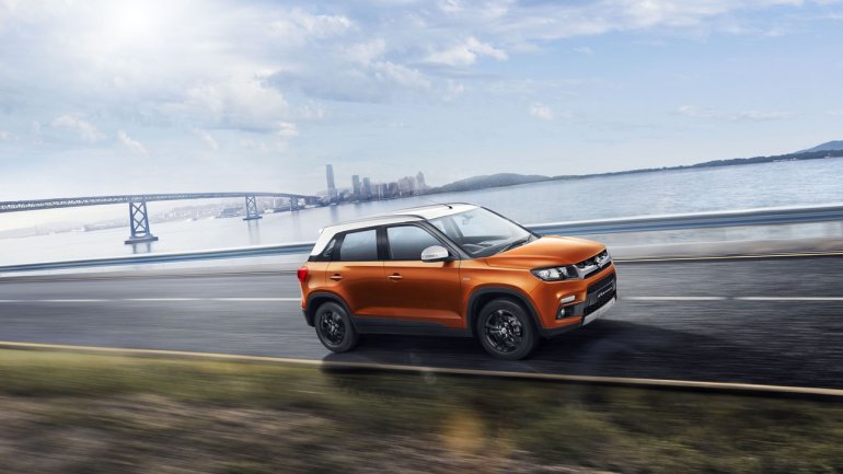 2018 Maruti Vitara Brezza AMT action shot