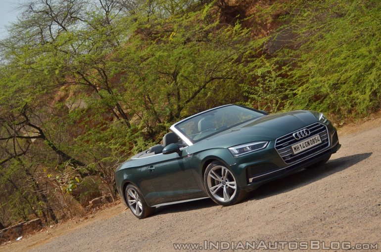 Audi A5 Cabriolet review front three quarters tilt