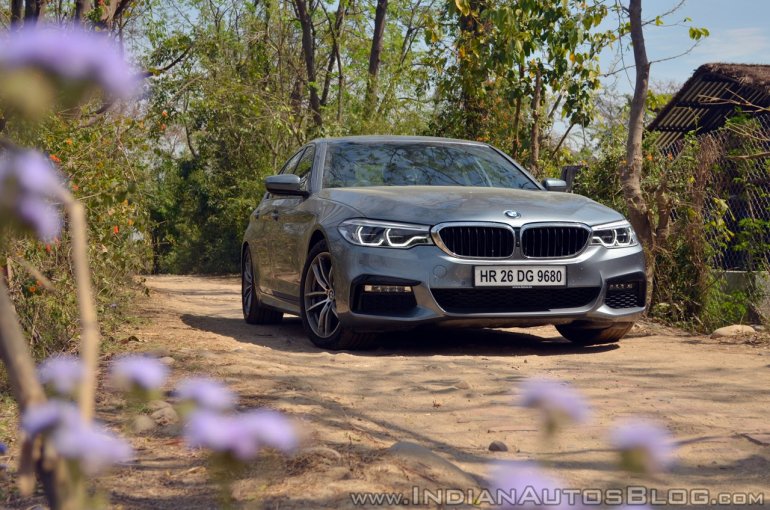 BMW 5-Series 530d review front three quarters