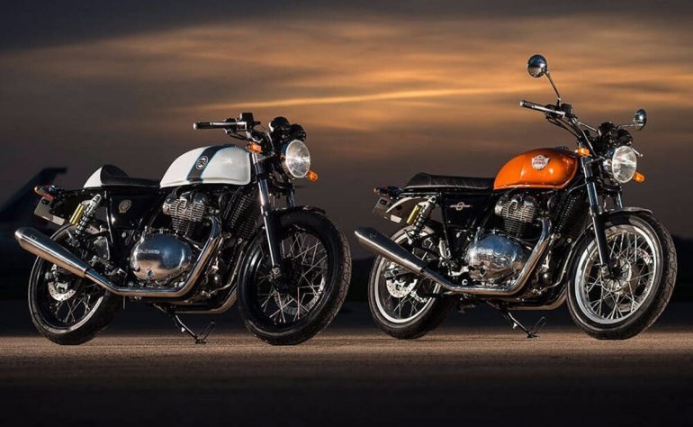 Royal Enfield Interceptor 650 and Royal Enfield Continental GT 650 parallel twin motorcycles