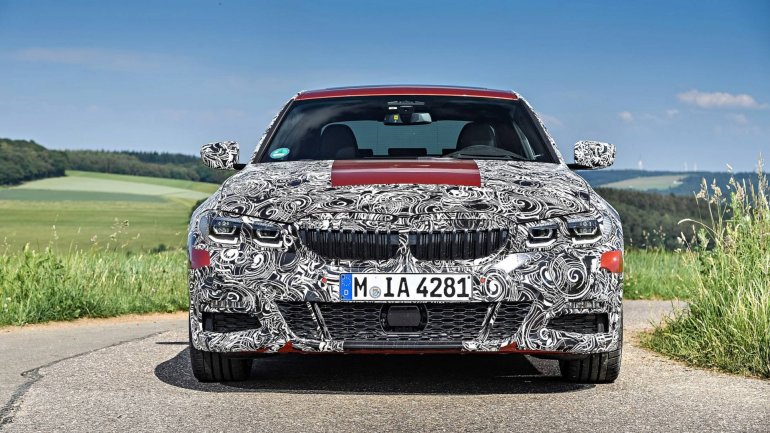 2019 BMW 3 Series prototype front