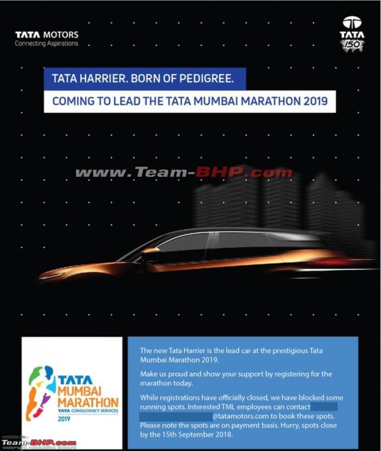 Tata Harrier 2019 Mumbai Marathon